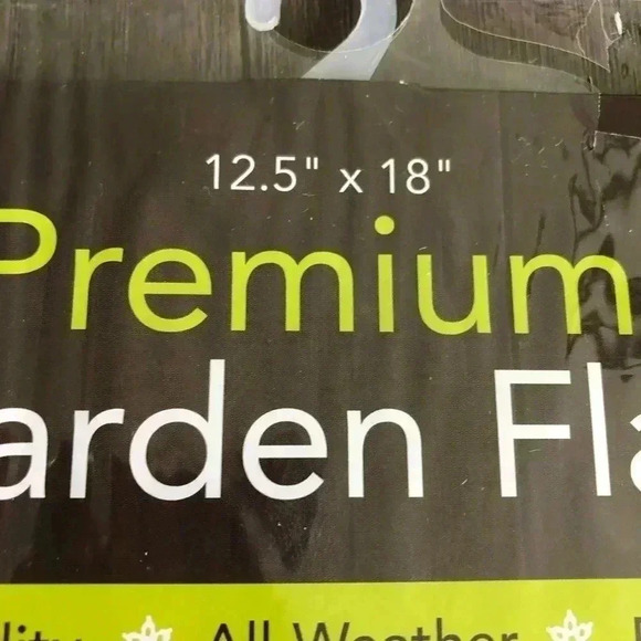 Garden Flag Farmhouse Black and White check pumpkins 12.5 x 18” - Picture 3 of 4